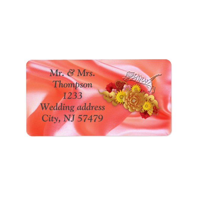 The Year of the Tiger Label (Front)