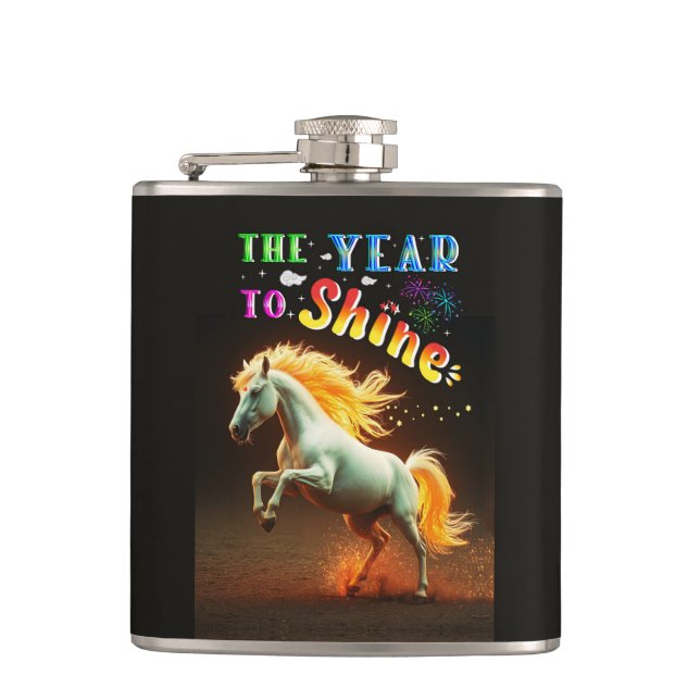 The Year To Shine Flask (Front)
