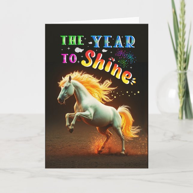 The Year To Shine Holiday Card (Front)