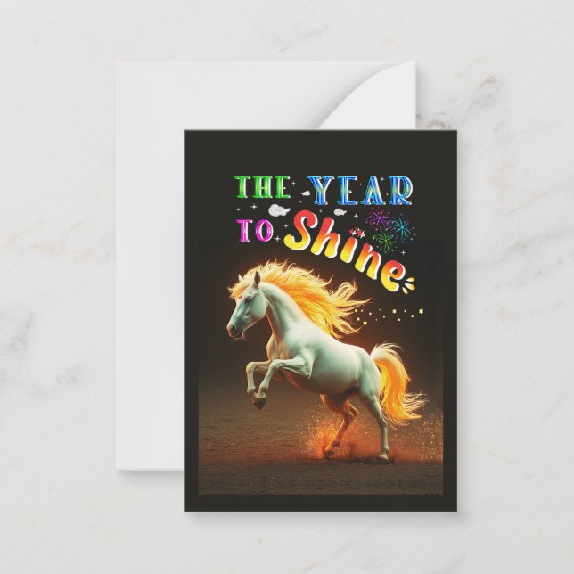 The Year To Shine Note Card (Front)