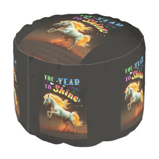 The Year To Shine Pouf