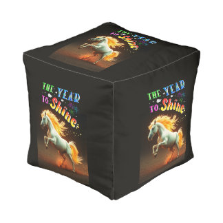 The Year To Shine Pouf
