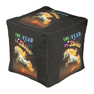 The Year To Shine Pouf