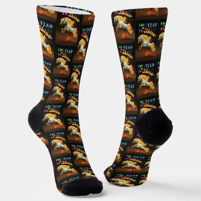 The Year To Shine Socks (Angled)