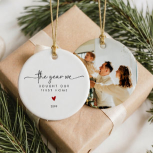 The Year We Bought Our First Home Christmas Ceramic Ornament