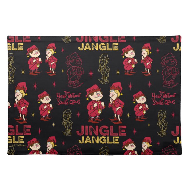 THE YEAR WITHOUT A SANTA CLAUS™ | Elf Pattern Cloth Placemat (Front)