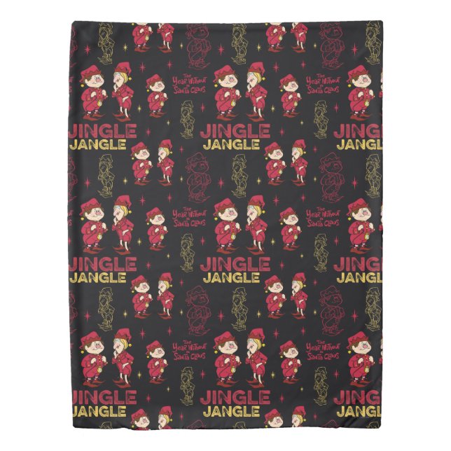 THE YEAR WITHOUT A SANTA CLAUS™ | Elf Pattern Duvet Cover (Front)