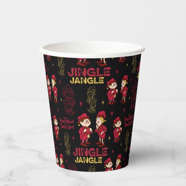 THE YEAR WITHOUT A SANTA CLAUS™ | Elf Pattern Paper Cups (Front)