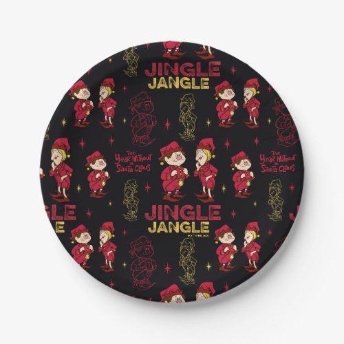 THE YEAR WITHOUT A SANTA CLAUS  Elf Pattern Paper Plates