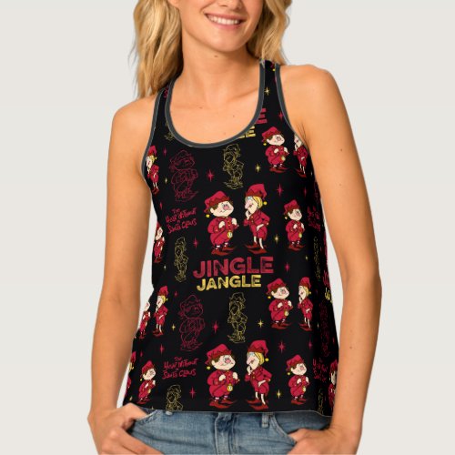 THE YEAR WITHOUT A SANTA CLAUS  Elf Pattern Tank Top