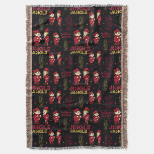 THE YEAR WITHOUT A SANTA CLAUS™ Elf Pattern Throw Blanket