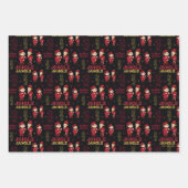 THE YEAR WITHOUT A SANTA CLAUS™ | Elf Pattern Wrapping Paper Sheets (Front 2)