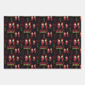 THE YEAR WITHOUT A SANTA CLAUS™ | Elf Pattern Wrapping Paper Sheets (Front)