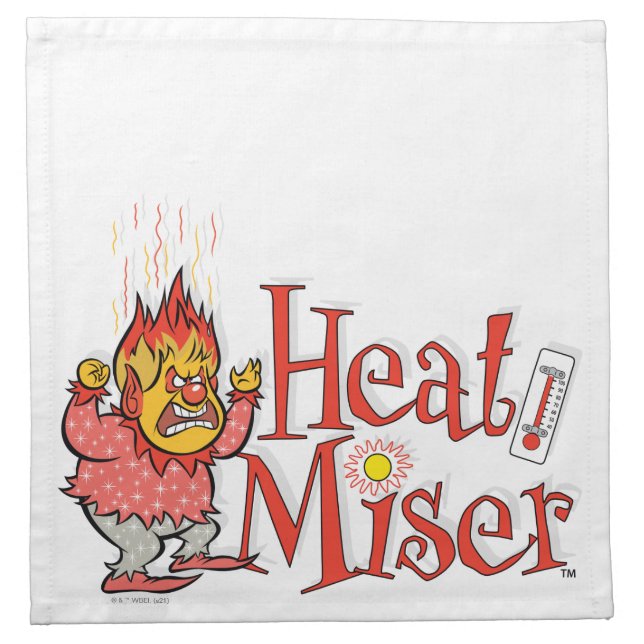 THE YEAR WITHOUT A SANTA CLAUS™ | Heat Miser Cloth Napkin (Front)