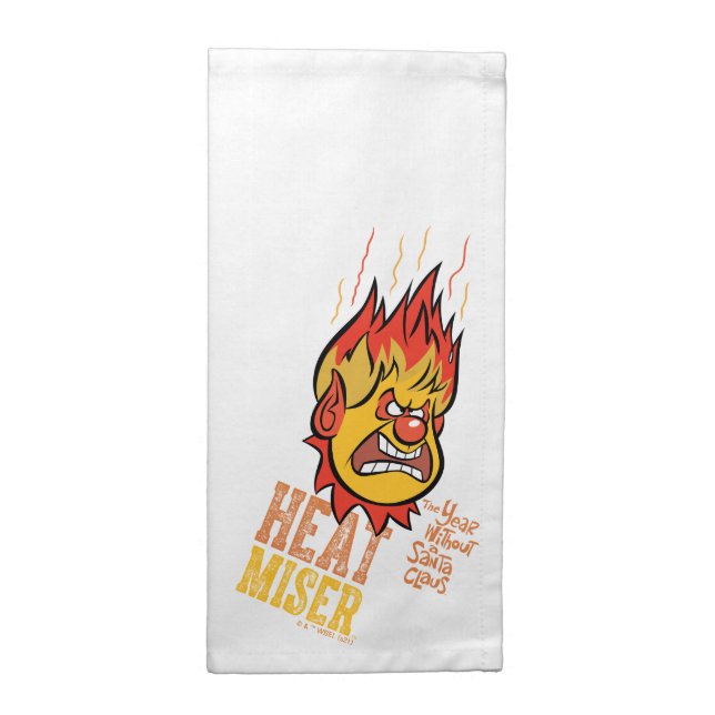 THE YEAR WITHOUT A SANTA CLAUS™ Heat Miser Fuming Cloth Napkin (Half Fold)