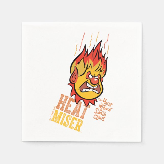 THE YEAR WITHOUT A SANTA CLAUS™ Heat Miser Fuming Napkins (Front)