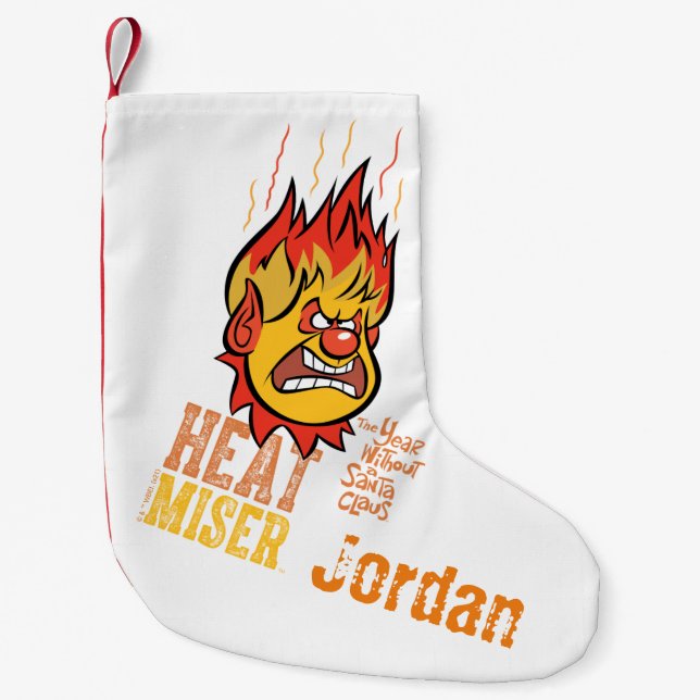 THE YEAR WITHOUT A SANTA CLAUS™ Heat Miser Fuming Small Christmas Stocking (Front)