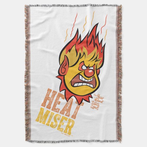 THE YEAR WITHOUT A SANTA CLAUS Heat Miser Fuming Throw Blanket