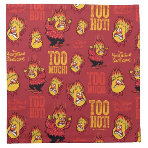 THE YEAR WITHOUT A SANTA CLAUS Heat Miser Pattern Cloth Napkin