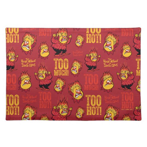 THE YEAR WITHOUT A SANTA CLAUS Heat Miser Pattern Cloth Placemat