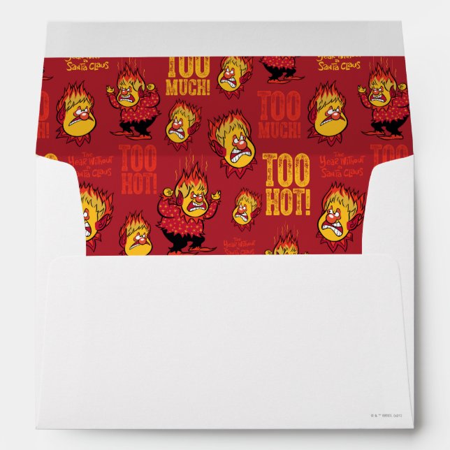 THE YEAR WITHOUT A SANTA CLAUS™ Heat Miser Pattern Envelope (Back (Bottom))