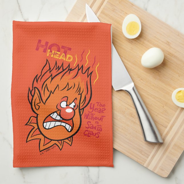 THE YEAR WITHOUT A SANTA CLAUS™ | Hot Head Kitchen Towel (Quarter Fold)