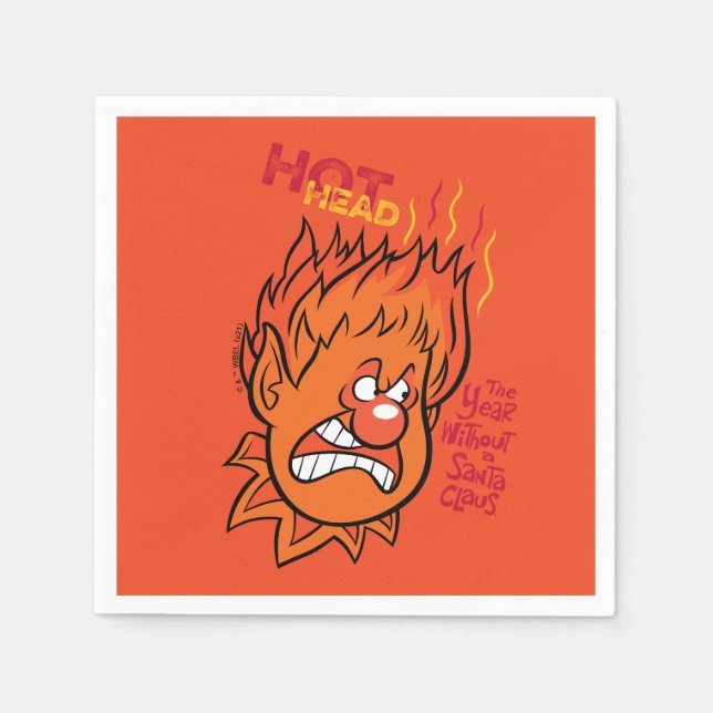 THE YEAR WITHOUT A SANTA CLAUS™ | Hot Head Napkins (Front)