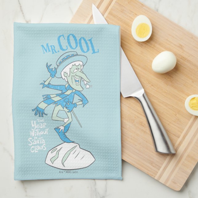 THE YEAR WITHOUT A SANTA CLAUS™ | Mr. Cool Kitchen Towel (Quarter Fold)