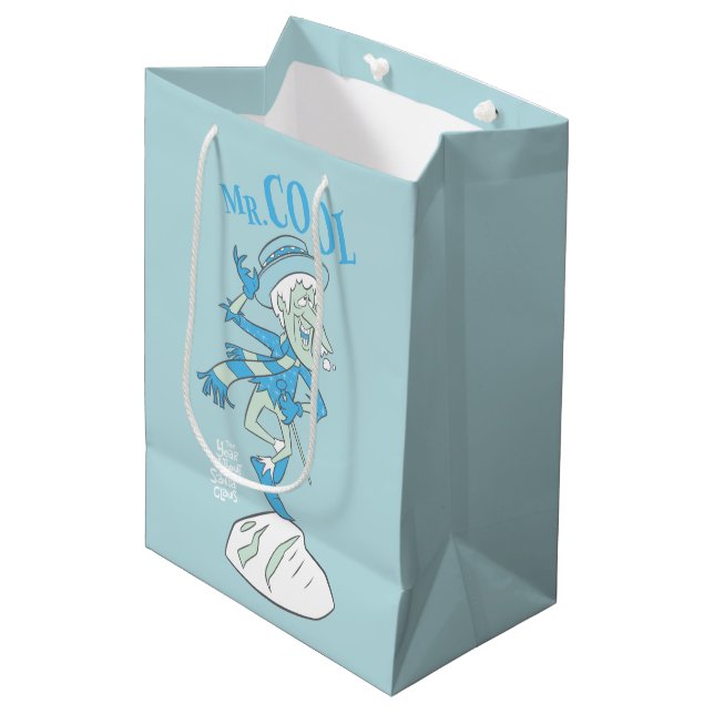 THE YEAR WITHOUT A SANTA CLAUS™ | Mr. Cool Medium Gift Bag (Front Angled)