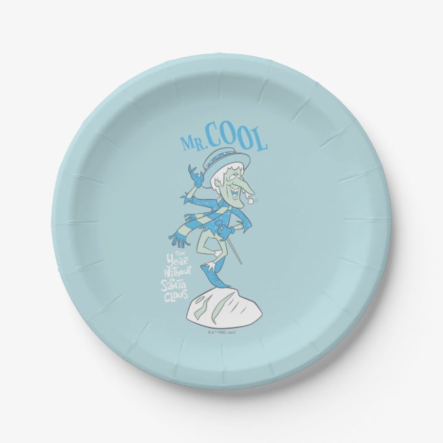 THE YEAR WITHOUT A SANTA CLAUS™ | Mr. Cool Paper Plates (Front)