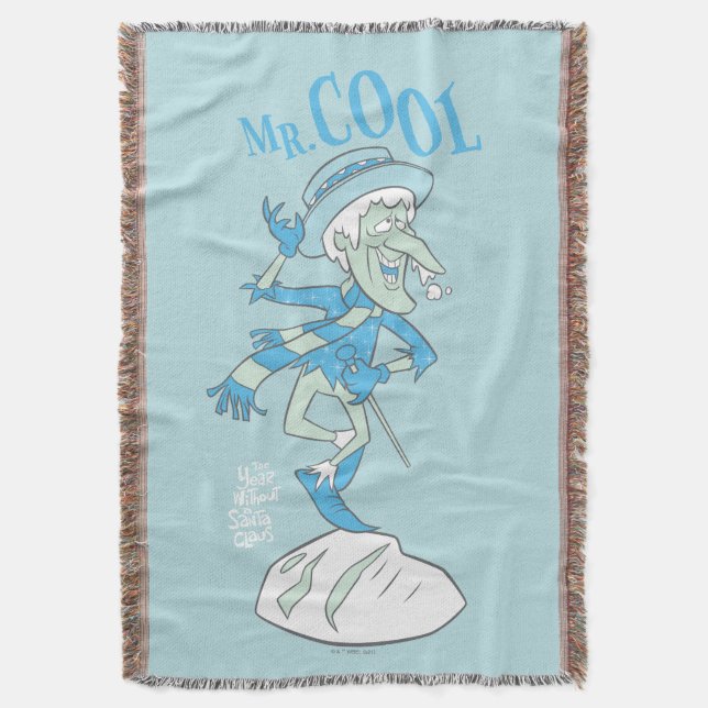 THE YEAR WITHOUT A SANTA CLAUS™ | Mr. Cool Throw Blanket (Front Vertical)