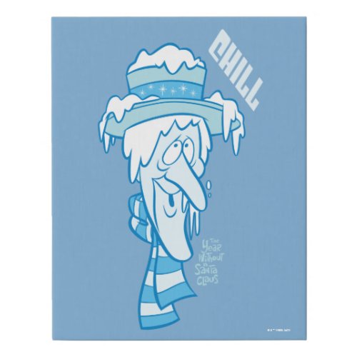 THE YEAR WITHOUT A SANTA CLAUS  Snow Miser Chill Faux Canvas Print