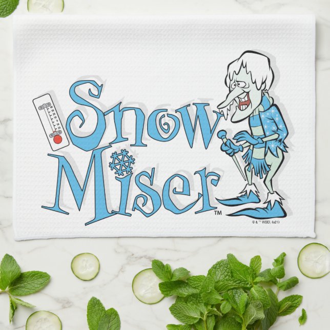 THE YEAR WITHOUT A SANTA CLAUS™ | Snow Miser Kitchen Towel (Folded)