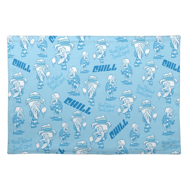 THE YEAR WITHOUT A SANTA CLAUS™ Snow Miser Pattern Cloth Placemat (Front)