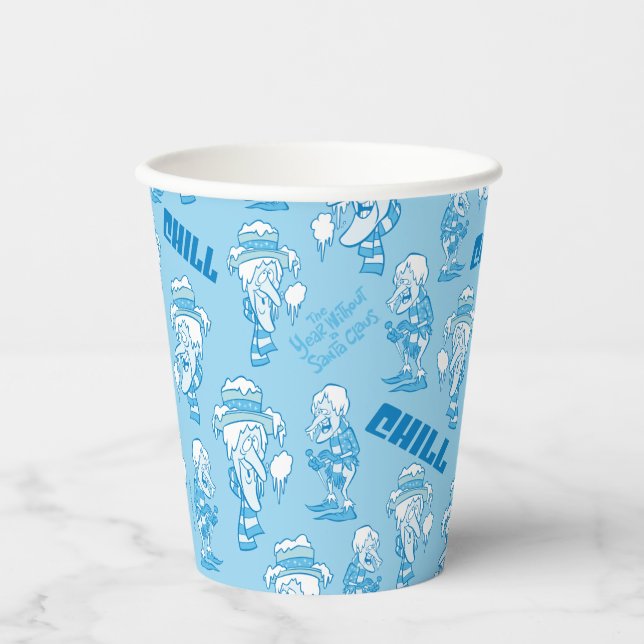 THE YEAR WITHOUT A SANTA CLAUS™ Snow Miser Pattern Paper Cups (Front)