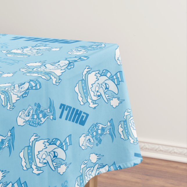 THE YEAR WITHOUT A SANTA CLAUS™ Snow Miser Pattern Tablecloth (In Situ)