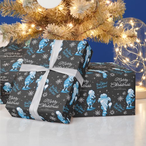 THE YEAR WITHOUT A SANTA CLAUS Snow Miser Pattern Wrapping Paper