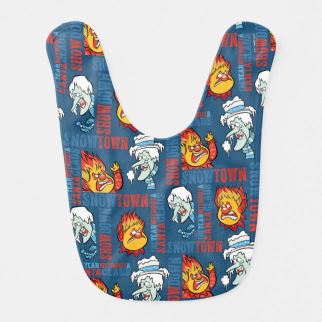 THE YEAR WITHOUT A SANTA CLAUS™ Snowtown Showdown Baby Bib (Front)