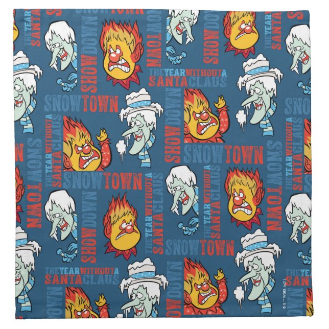 THE YEAR WITHOUT A SANTA CLAUS™ Snowtown Showdown Cloth Napkin (Front)