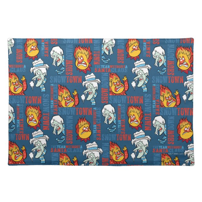 THE YEAR WITHOUT A SANTA CLAUS™ Snowtown Showdown Cloth Placemat (Front)