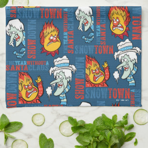 THE YEAR WITHOUT A SANTA CLAUS™ Snowtown Showdown Kitchen Towel