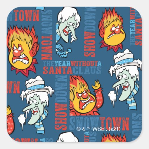 THE YEAR WITHOUT A SANTA CLAUS Snowtown Showdown Square Sticker
