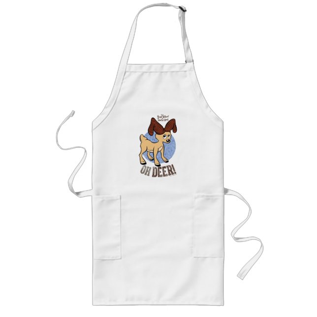 THE YEAR WITHOUT A SANTA CLAUS™ | Vixen "Oh Deer" Long Apron (Front)