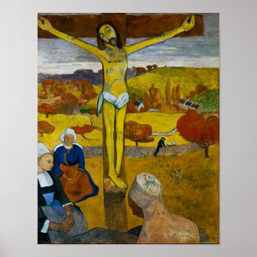 The Yellow Christ by Paul Gauguin Poster