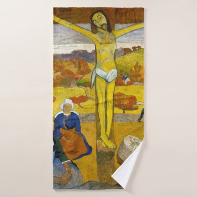 The Yellow Christ, Gauguin Bath Towel (Bath Towel)