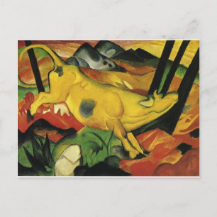 The Yellow Cow by Franz Marc Postcard