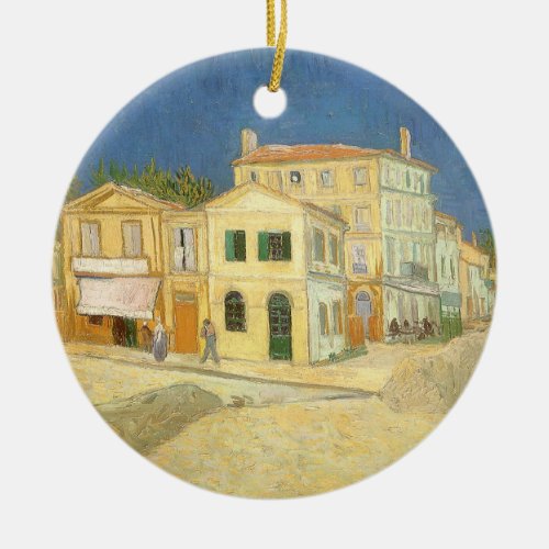 The Yellow House by Vincent van Gogh Ceramic Ornament