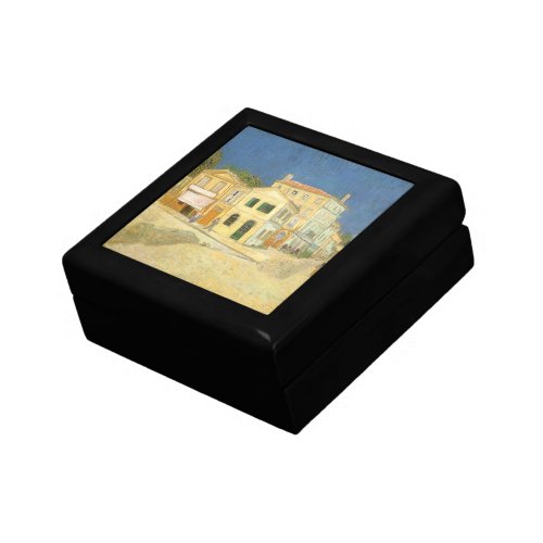The Yellow House by Vincent van Gogh Jewelry Box