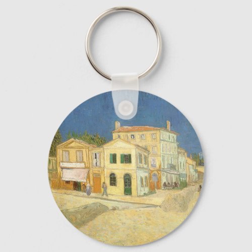 The Yellow House by Vincent van Gogh Keychain