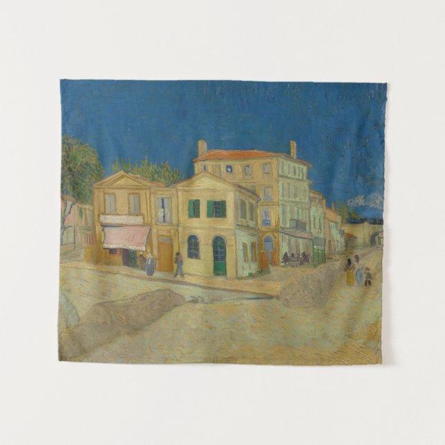 The Yellow House by Vincent van Gogh Tapestry (Front (Horizontal))